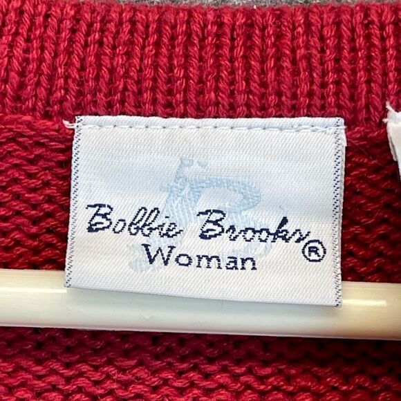 BOBBIE BROOKS Women’s 18W/20W Red Vest Scottie Dog Ugly Christmas Sweater - Picture 4 of 16